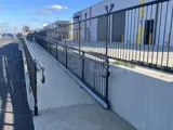 Interclamp Pedestrian Barriers and Disability Compliant Handrails Installed of stairways and ramps.