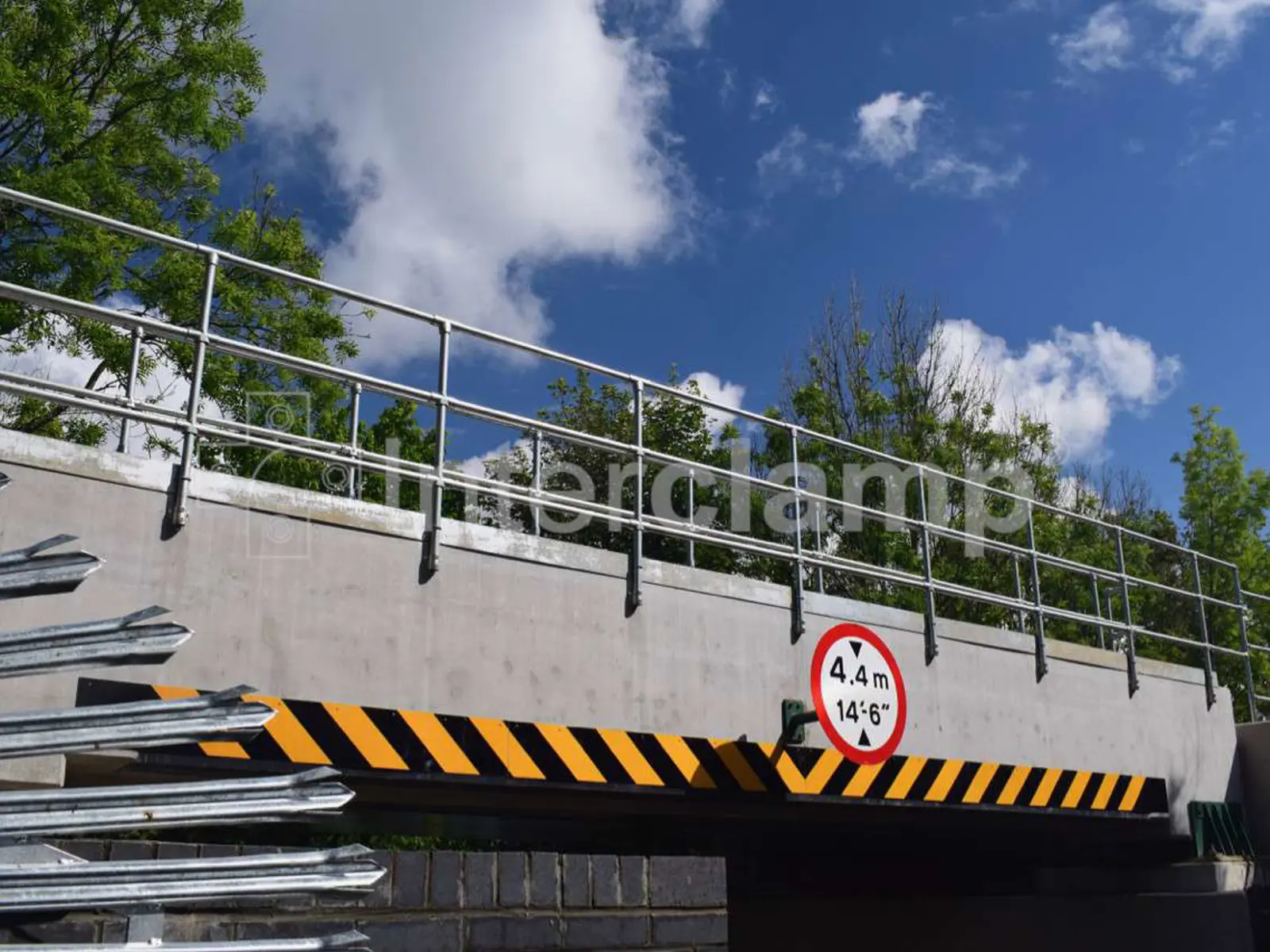 Bridge Bullet Railing Interclamp Steel Balustrade Rail Bridge Guardrail