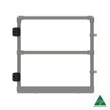 Interclamp full height self closing gate in a standard galvanised finish