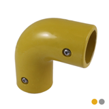 Interclamp 125 Yellow GRP 90 degree elbow